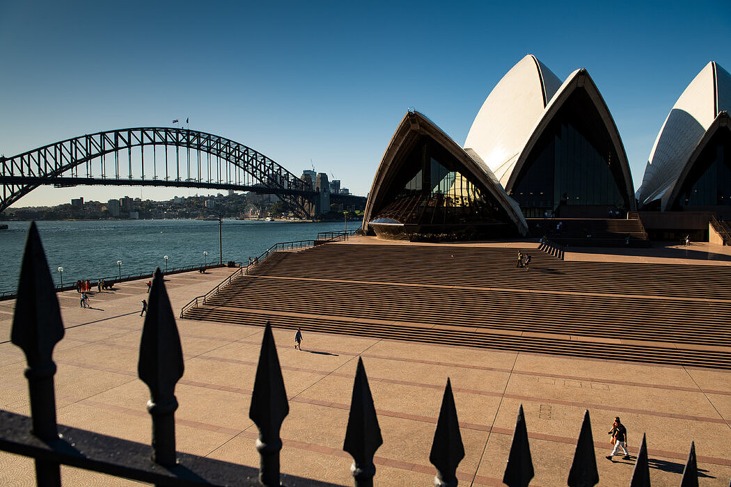 2020年三月，澳大利亚娱乐体系遭到管控期间，无人问津的悉尼歌剧院