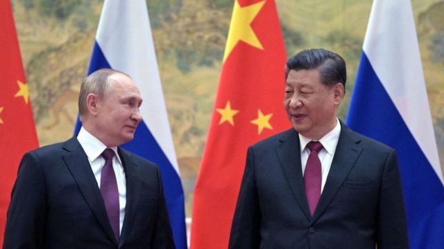 中国国家领导人习近平与俄罗斯总统普京在冬奥会期间会面。