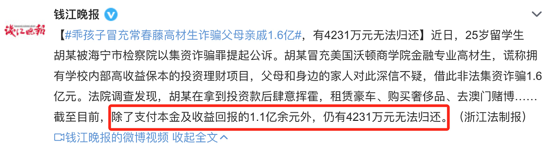 中国留学生诈骗父母亲戚1.6亿，冒充常春藤高材生，居然成功了（组图） - 9