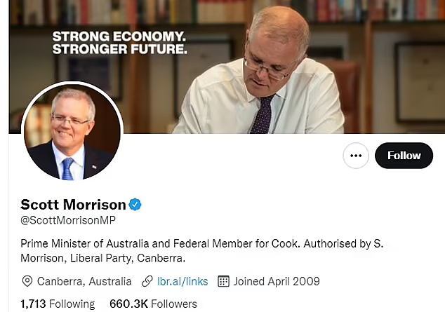 败选后Twitter简介仍为澳洲总理！莫里森被批“冒充”艾博年，网友：举报他（组图） - 3