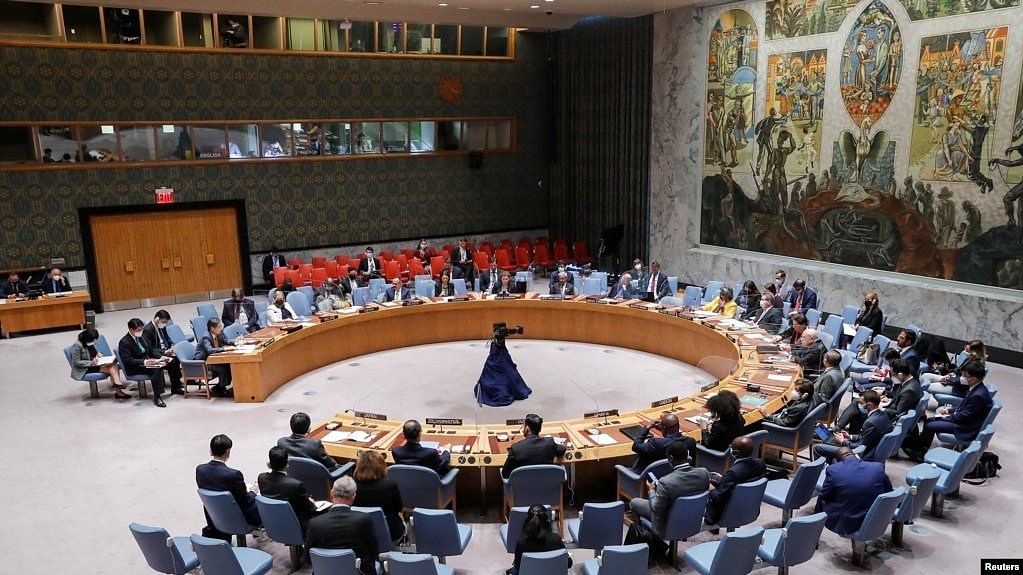 资料照片：联合国安理举行会议（2022年5月11日）