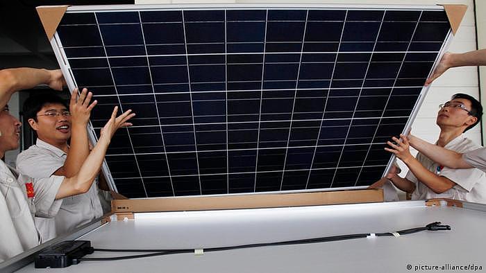 Konflikt um Strafzölle für chinesische Solartechnik