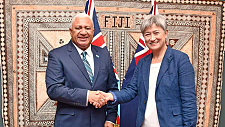 斐济总统谈澳外长到访：“非常愉快”，气候变化比地缘政治更重要（图）