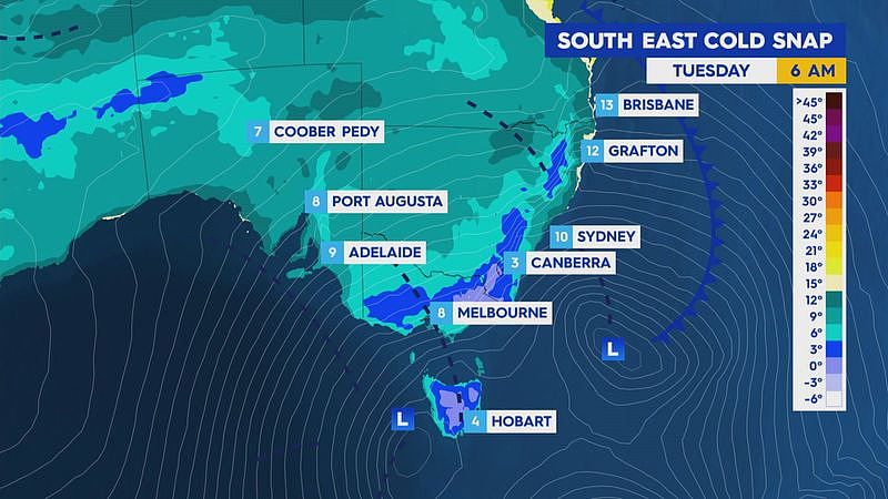 澳洲东海岸昨夜遭暴雨袭击，新州1.8万户家庭断电！悉尼今日持续低温（组图） - 2