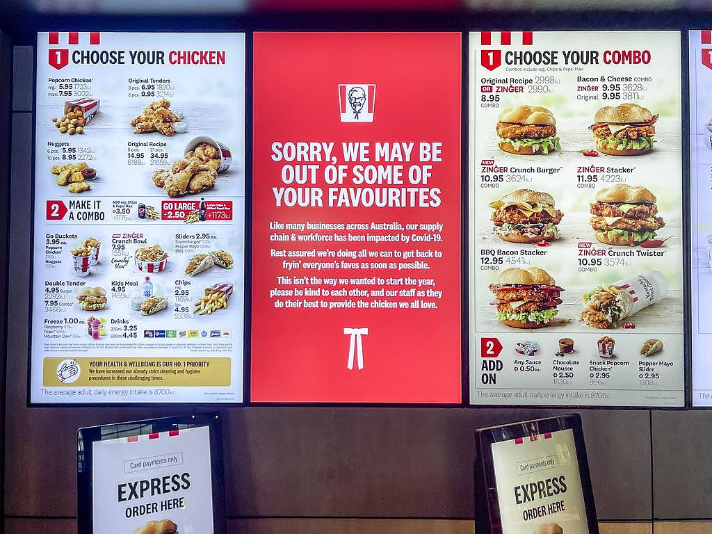 生菜供应链中断，澳洲KFC汉堡要变样：或生菜卷心菜混着来（组图） - 5