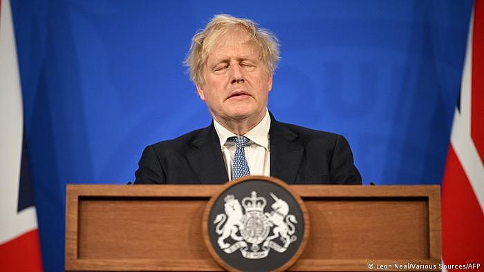 UK l Britischer Premierminister Boris Johnson, PK in der Downing Street in London