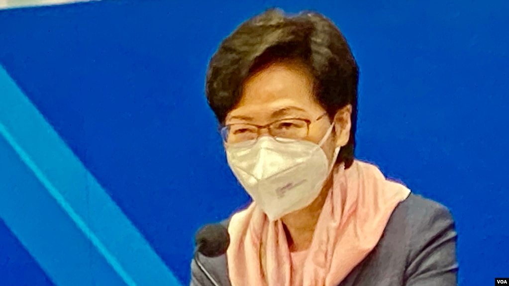 香港特首林郑月娥表示，香港目前的病毒检测能力有限，很多地方不能与中国大陆的城市比较 (美国之音/汤惠芸)