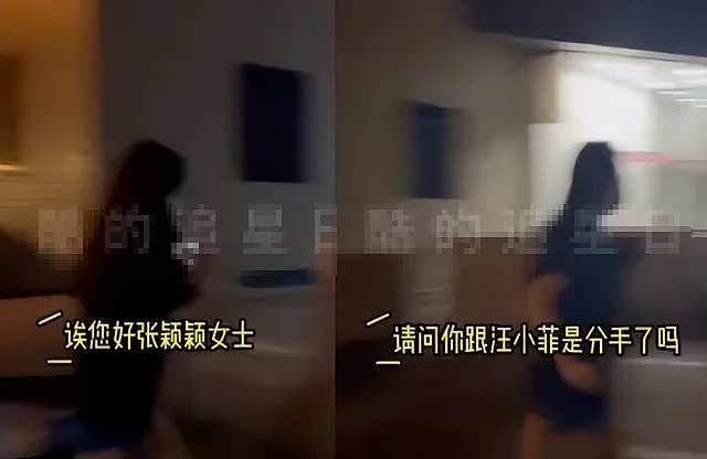 张颖颖深夜现身街边被网友追问汪小菲事件，动作慌张不回应（组图） - 2