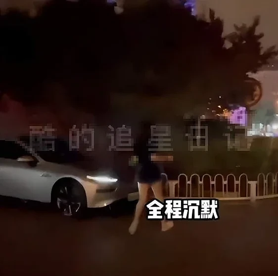 张颖颖深夜现身街边被网友追问汪小菲事件，动作慌张不回应（组图） - 3