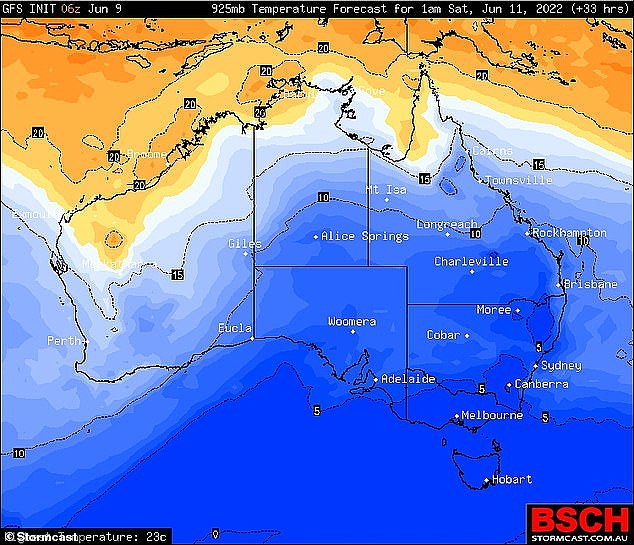 A polar blast will sweep through the country and cause temperatures to plummet in most major city to record-breaking lows