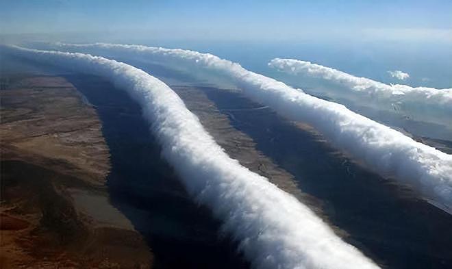 极罕见的滚轴云惊现烟台沿海，宛如巨大金篐棒扫过天空（组图） - 9