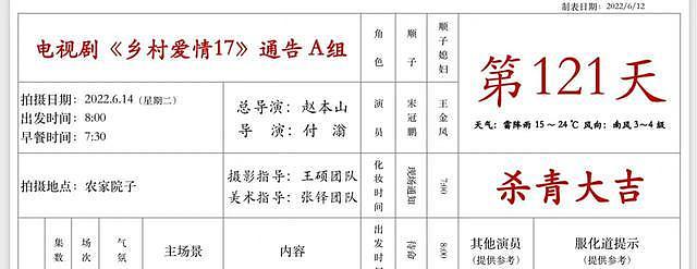 《乡村爱情17》顺利杀青，16年拍17部，被称为中国最长寿电视剧（组图） - 1