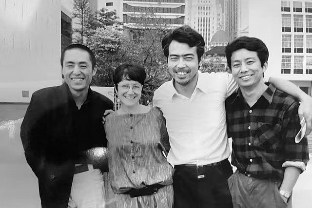 Linda Jaivin with Cheng Kaige Zhang Yimou and Huang Jianxin
