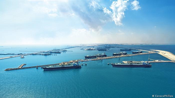 图为卡塔尔的液化天然气邮轮（资料图片）