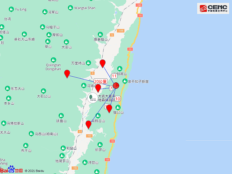 台湾花莲县发生5.9级地震，震源深度10千米，福建震感明显（组图） - 3