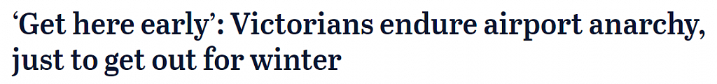 “早点来”！墨尔本机场今日大排长队，有航班最后一刻被取消（组图） - 1
