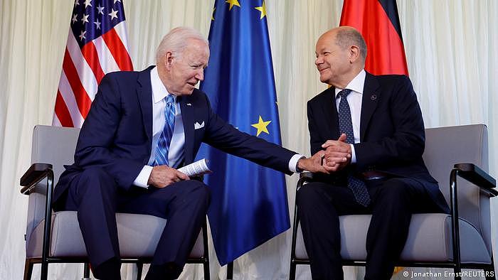 G7 Gipfeltreffen Schloss Elmau | Joe Biden und Olaf Scholz