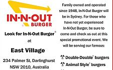 就在明天！In-N-Out登陆悉尼，汉堡限量发售（组图）