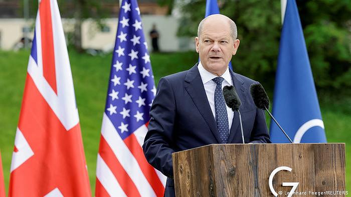 Deutschland | G7 Gipfel | PK Olaf Scholz 