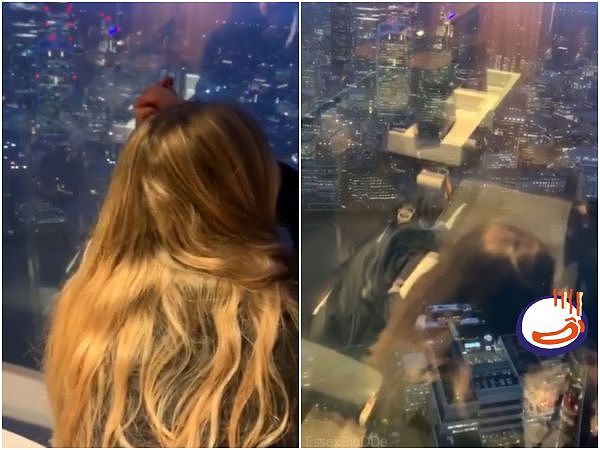 ▲▼一对男女在英国最高建筑「碎片大厦」中做爱，影片曝光被骂爆。 （图／翻摄自影片截图）