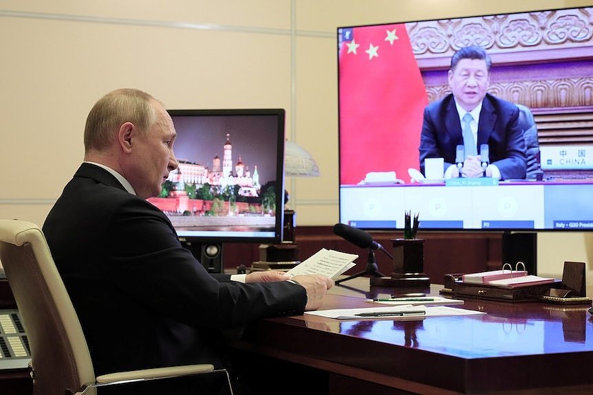普京和习近平举行视频会议