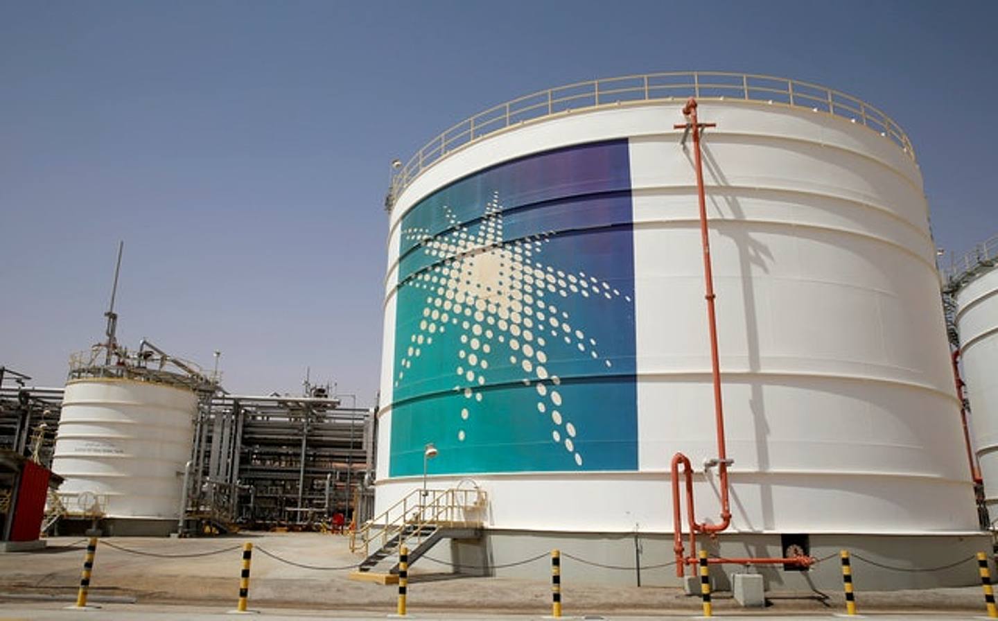 2018年5月，為於沙特阿拉伯魯卜哈利沙漠的儲油設施。（Reuters）