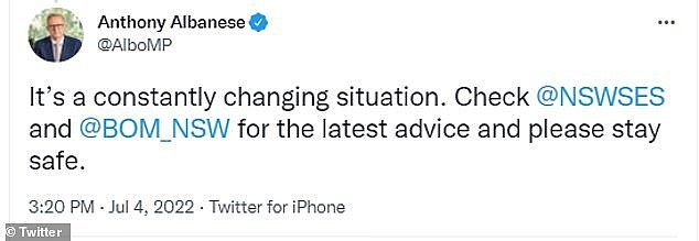 As he crossed into Poland from Ukraine this morning, the Prime Minister was allowed to switch on his phone and receive briefings from the Emergency Management Minister and the NSW Premier