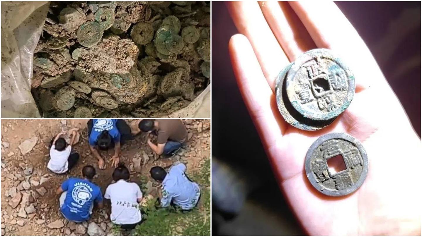 浙江小区意外挖出数万枚宋代古钱币民众哄抢藏匿被要求主动上缴