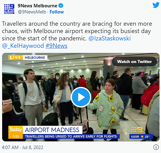 学校假期即将结束，澳多地机场大排长队！墨尔本机场日吞吐10万旅客（组图） - 3