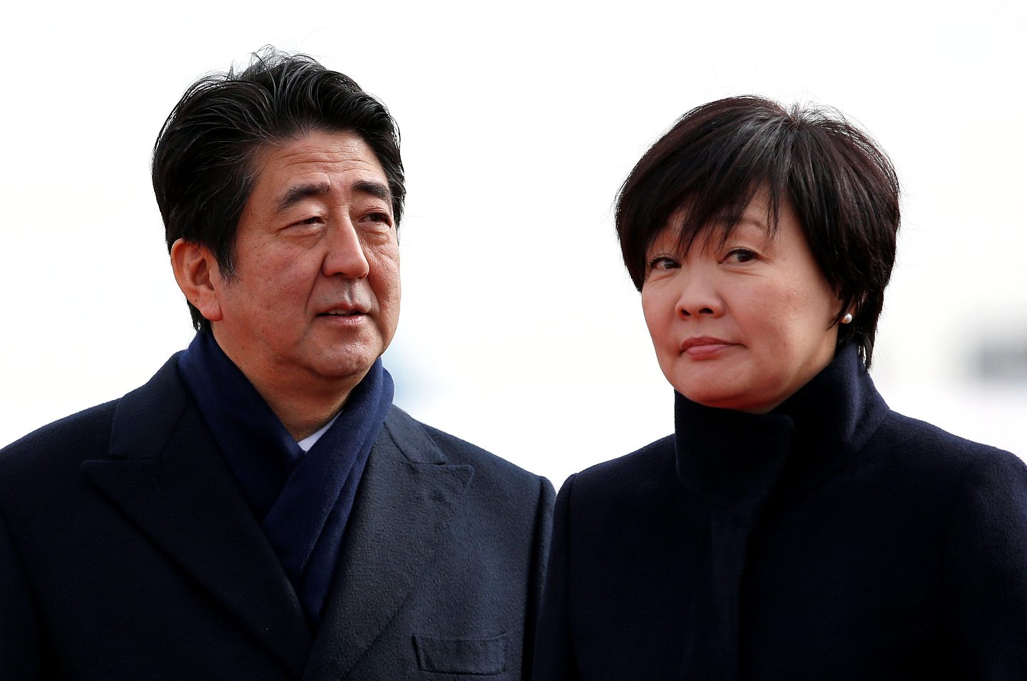 日本首相安倍晋三和其妻子安倍昭惠。 （图／路透社）