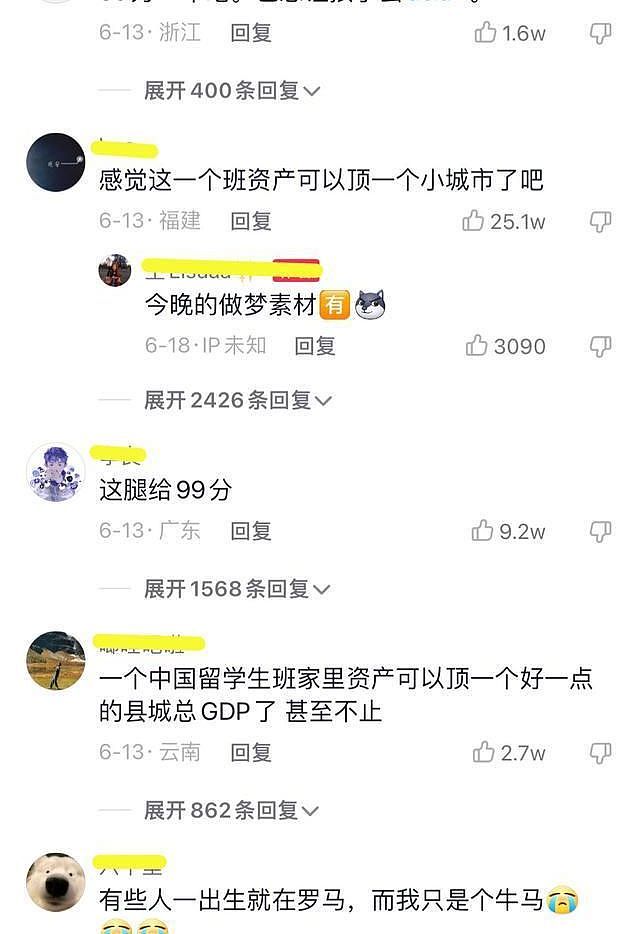 中国女留学生的家产被曝光，一个家等于一个县的GDP？网友：她生在罗马（组图） - 6