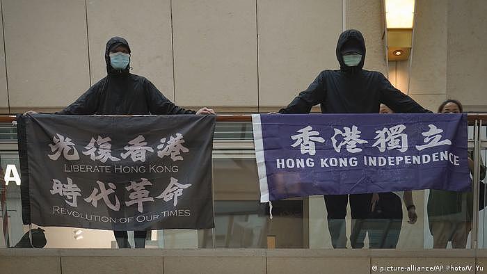 Hongkong Protest für Unabhängigkeit von China