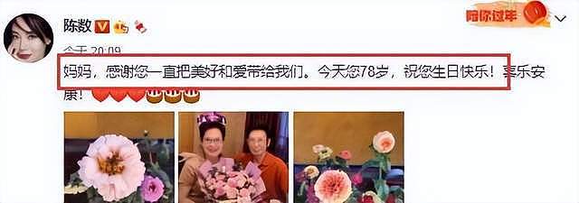 陈数为79岁母亲庆生，与澳籍华裔钢琴家老公已多年无互动，频频被传婚变（视频/组图） - 6
