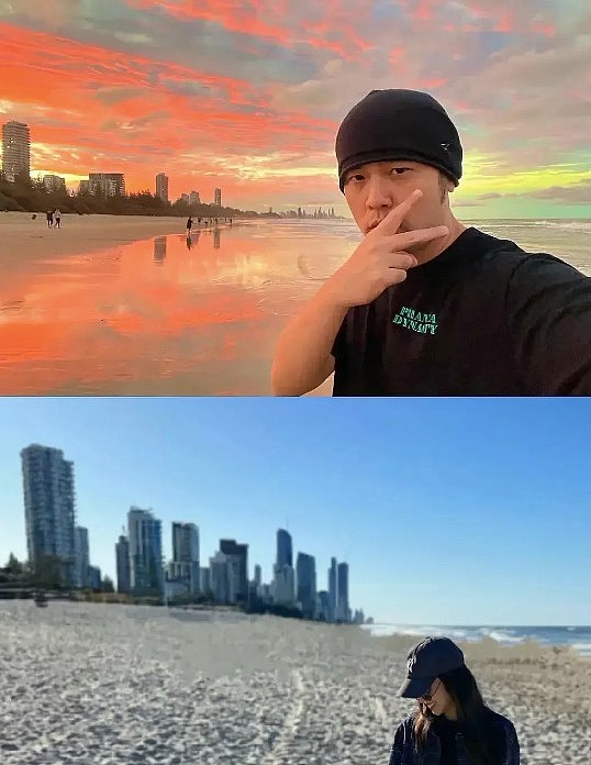 侯佩岑也在澳洲，与网友合照被赞漂亮温柔，一张海滩照又与周杰伦联动了？（组图） - 18