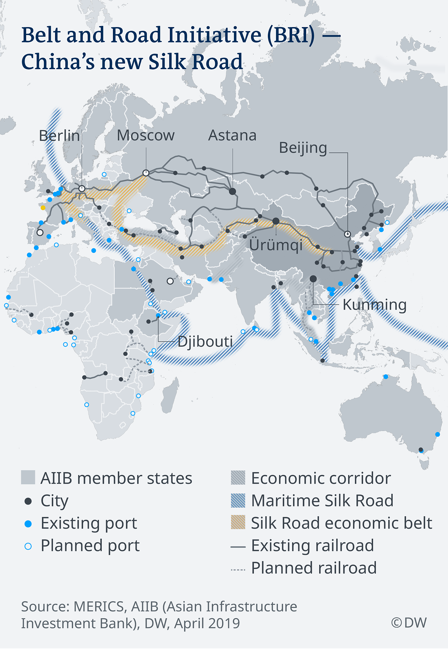 Infografik China's new Silk Road EN