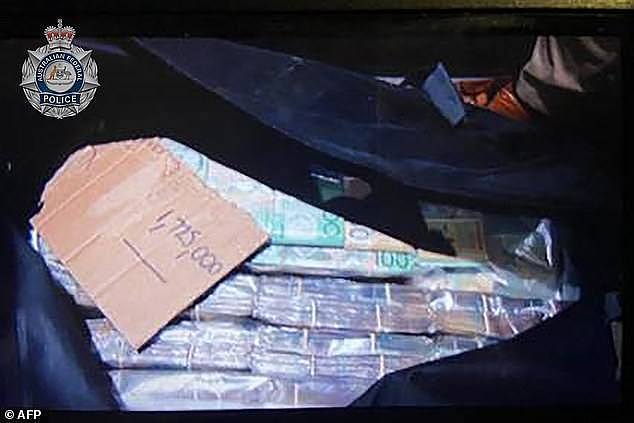 Police seized over $1million in cash from a 32-year-old Brisbane woman's home, the cash is believed to be the profits from the cocaine cartel (above)