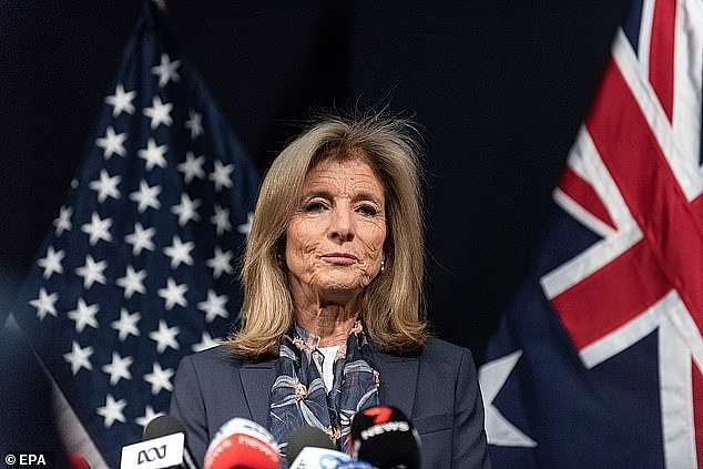 Mr Albanese will take some time out from parliament to welcome the new US ambassador Caroline Kennedy (pictured)