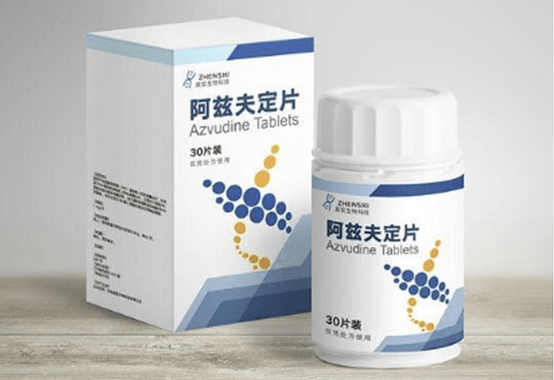 阿茲夫定是首款抑制新冠病毒中國研發的口服小分子藥物。它具有廣譜抑制RNA病毒複製的作用。（取材自阿茲夫定官網）