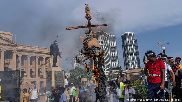 Sri Lanka - Protest während der Wahl