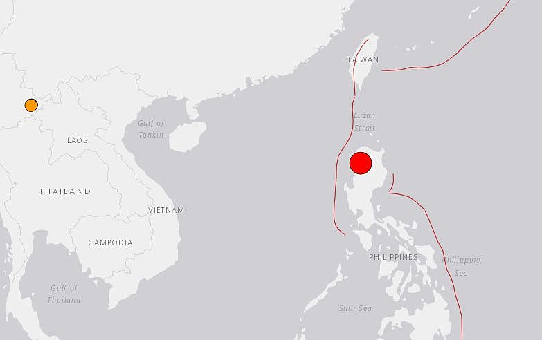▲▼ 菲律宾27日发生规模7.1地震。（图／翻摄自USGS）