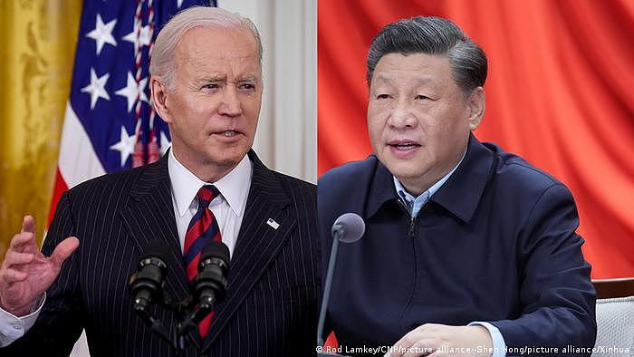 Bildkombo Biden Xi Jinping