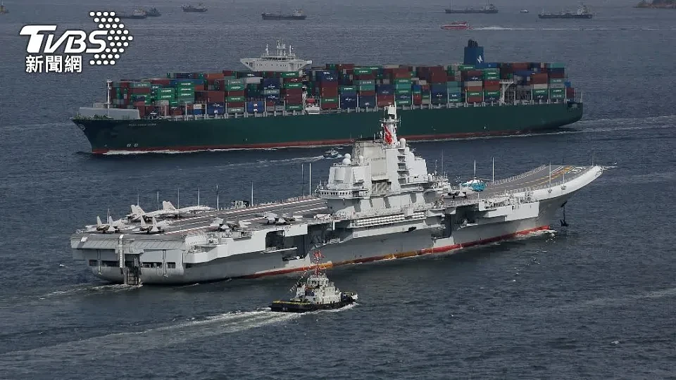 中国大陆航母「辽宁号」疑似在31日离港。 （示意图／达志影像美联社）