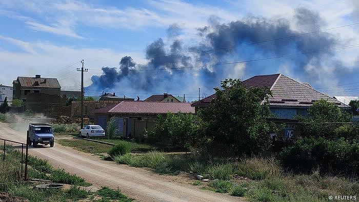 俄罗斯占领下的克里米亚半岛8月9日发生大爆炸