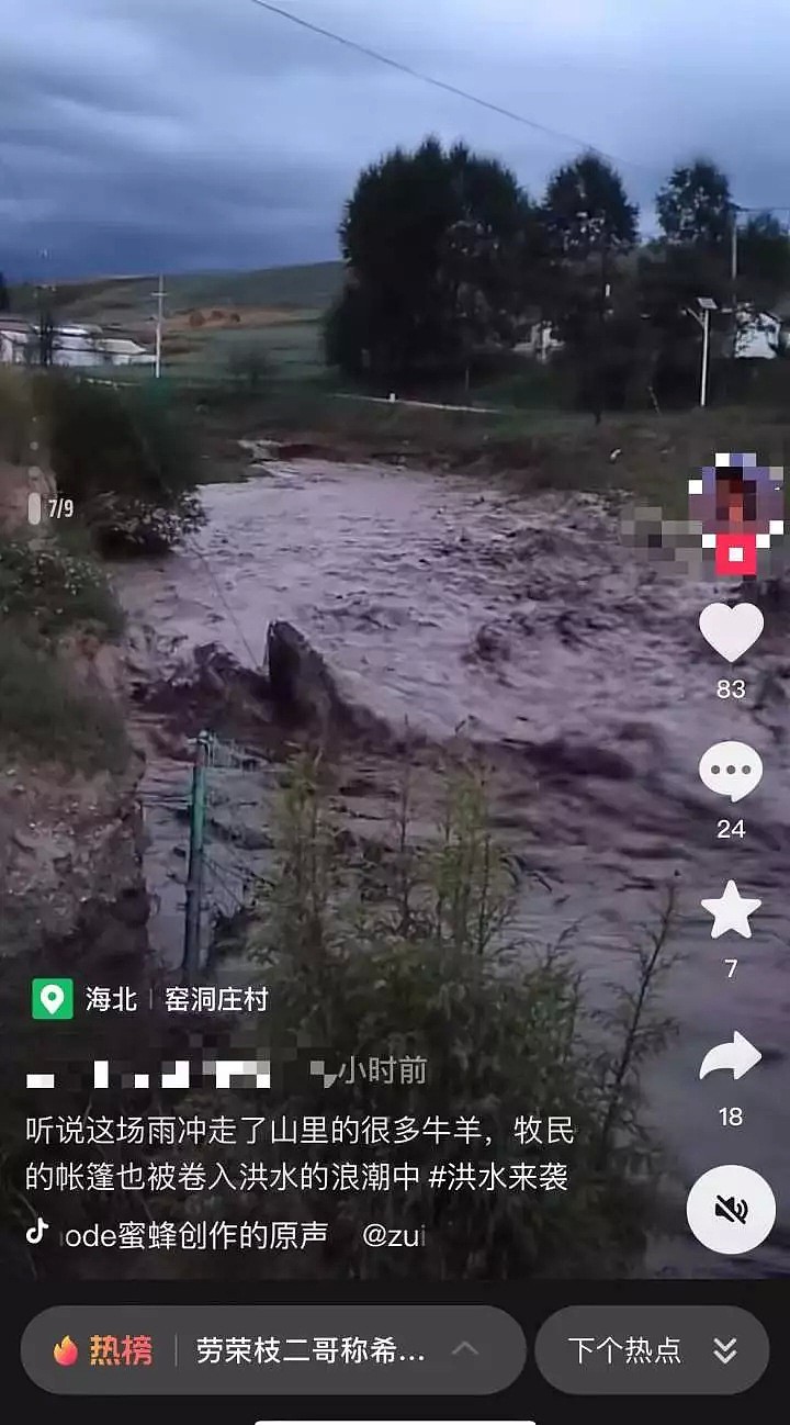 16死36失联！青海大通县突发特大洪水：牦牛被冲下山，汽车半个车身被淹（视频/组图） - 7