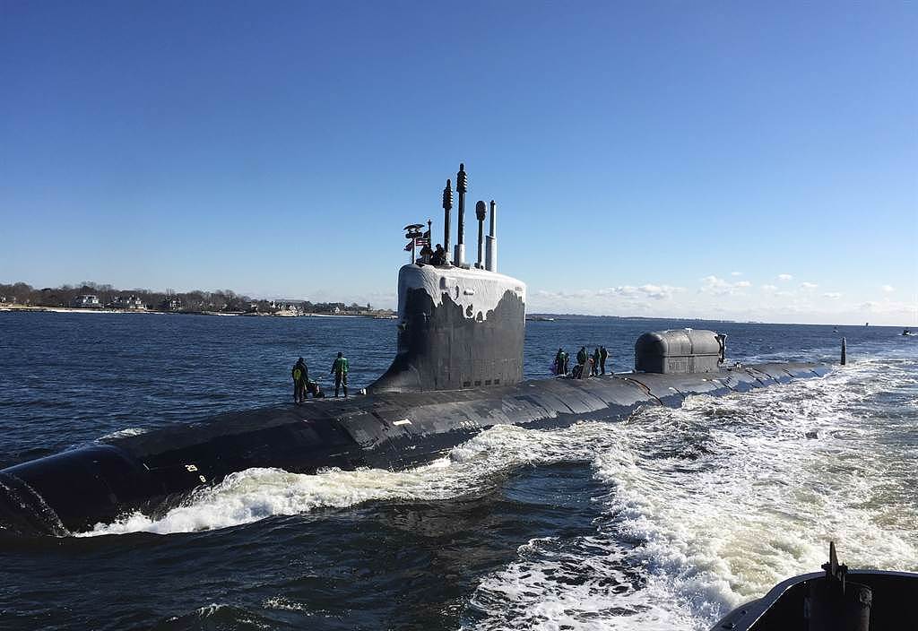 維吉尼亞級核動力攻擊潛艦「北達科他」號（USS North Dakota，SSN 784）的資料照。（美國海軍）