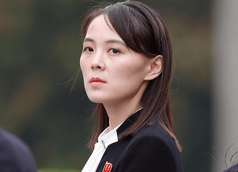 北韓領導人金正恩的胞妹、勞動黨副部長金與正。(美聯社)