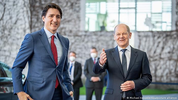Deutschland Kanzler Scholz trifft Kanadas Premier Trudeau