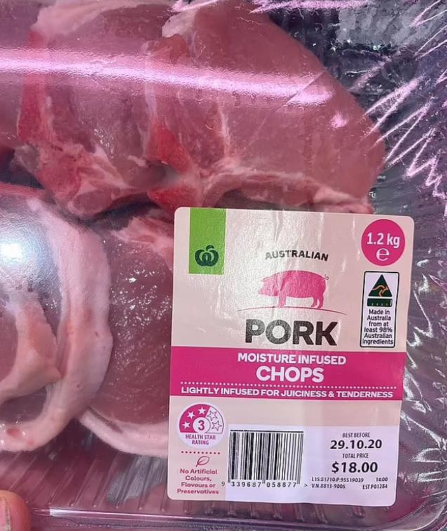 “注水猪肉”公开卖？Woolies新品遭质疑，“就为了多赚钱”（组图） - 2