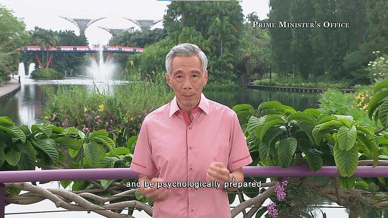 新加坡總理李顯龍日前在國慶致詞時表示要做好「心理準備」，未來區域不會像之前那樣和平穩定。對此學者解讀，可能暗示台海將有結構性變化。（圖／截自新加坡總理府官網）