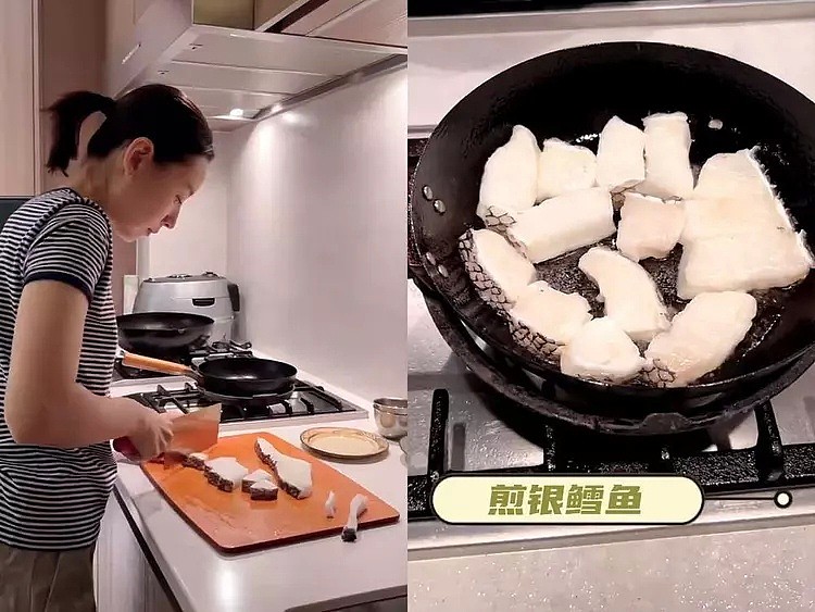 42岁董洁太贤惠，在豪宅给儿子做晚餐，母子俩吃三个菜真丰富（组图） - 4